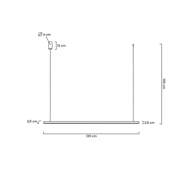 MOOSEE lampa wisząca LINUS 120 złota