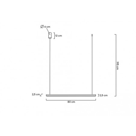 MOOSEE lampa wisząca LINUS 80 złota