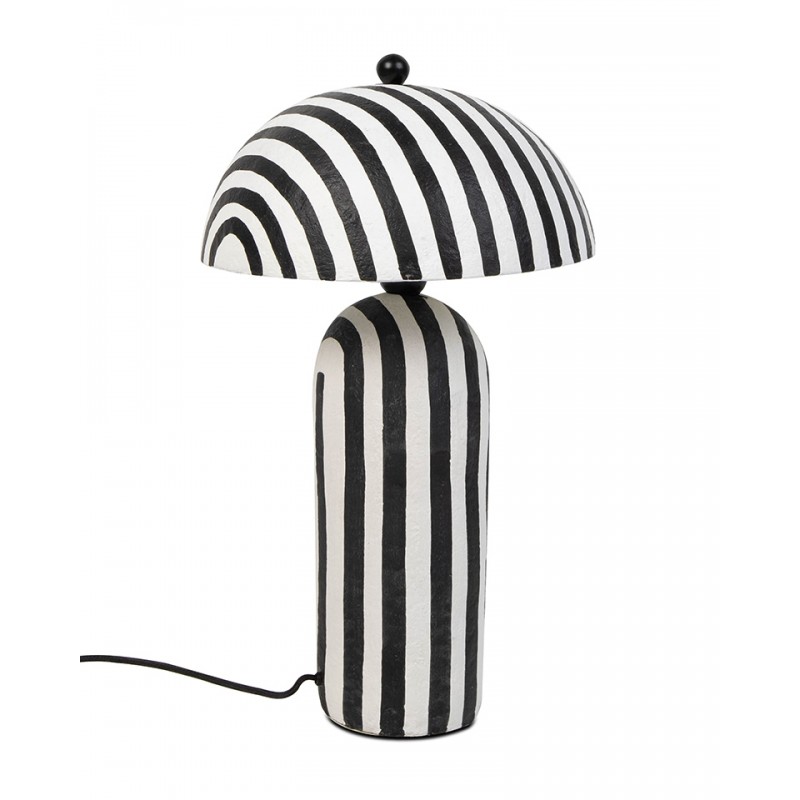 KARE lampa stołowa STRISCE 48 cm          biało-czarna