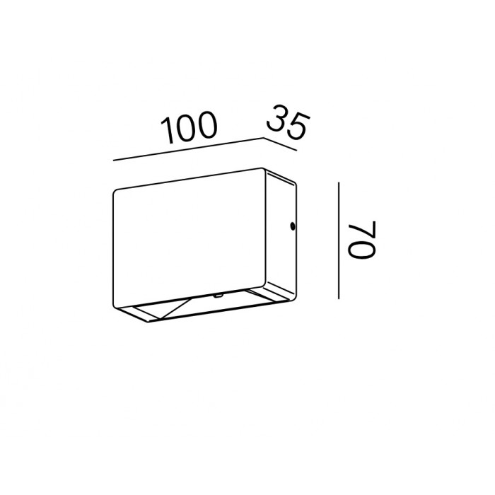 Aqform LEDPOINT square exterior kinkiet