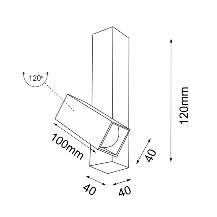 Shilo Oprawa Wewnętrzny Reflektor Mitsuma IP20...