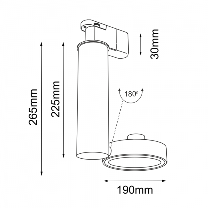 Shilo Lampa Do Szynoprzewodu Natori IP20 Biała...
