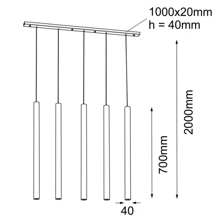 Shilo Lampa Wisząca Yabu IP20 Biała 7575