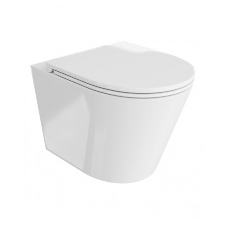 Lavita Galve 3.0 Muszla Miska Wisząca WC 51x38,5 z deską w/o, bezrantowa