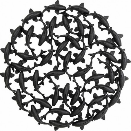 Kare Dekoracja Ścienna School Of Koi 160  Czarna