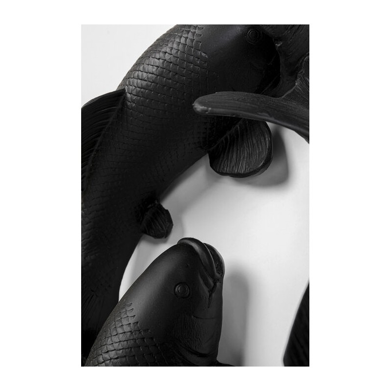 Kare Dekoracja Ścienna School Of Koi 160  Czarna