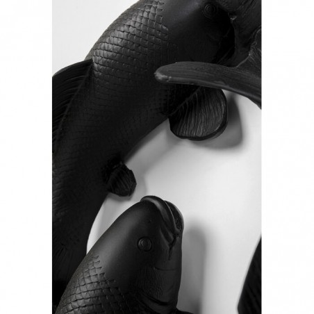 Kare Dekoracja Ścienna School Of Koi 160  Czarna