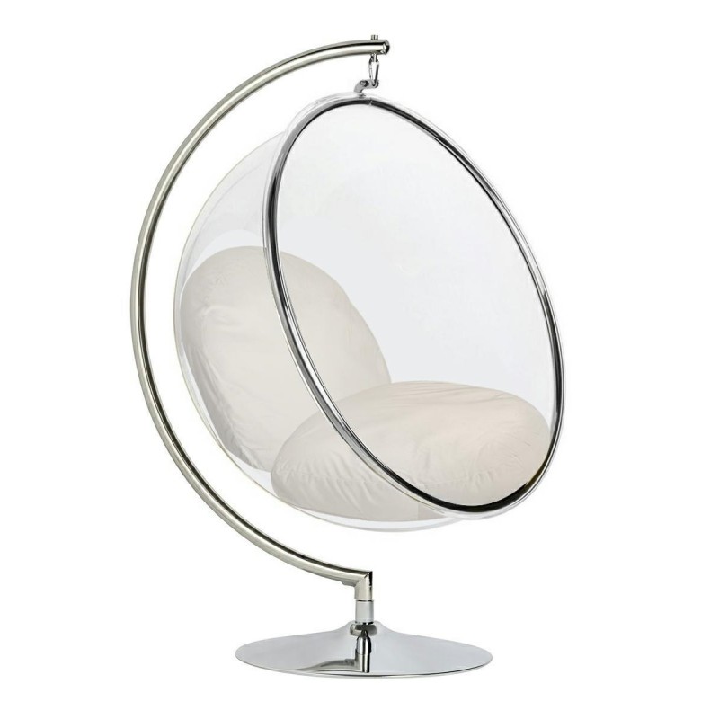 Fotel Bubble Stand Velvet Poduszka Beżowa