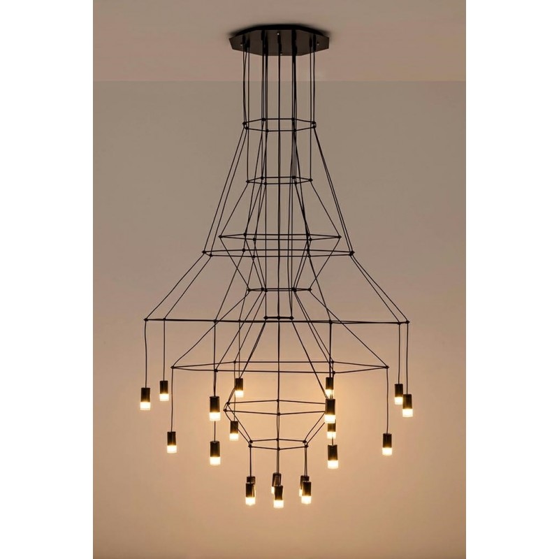 Lampa Wisząca Flusso 20 Czarna