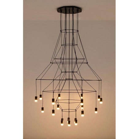 Lampa Wisząca Flusso 20 Czarna
