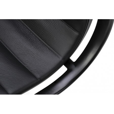 Fotel Biurowy Body Prestige Plus Czarny  - Skóra Naturalna, Aluminium