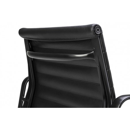 Fotel Biurowy Body Prestige Plus Czarny  - Skóra Naturalna, Aluminium