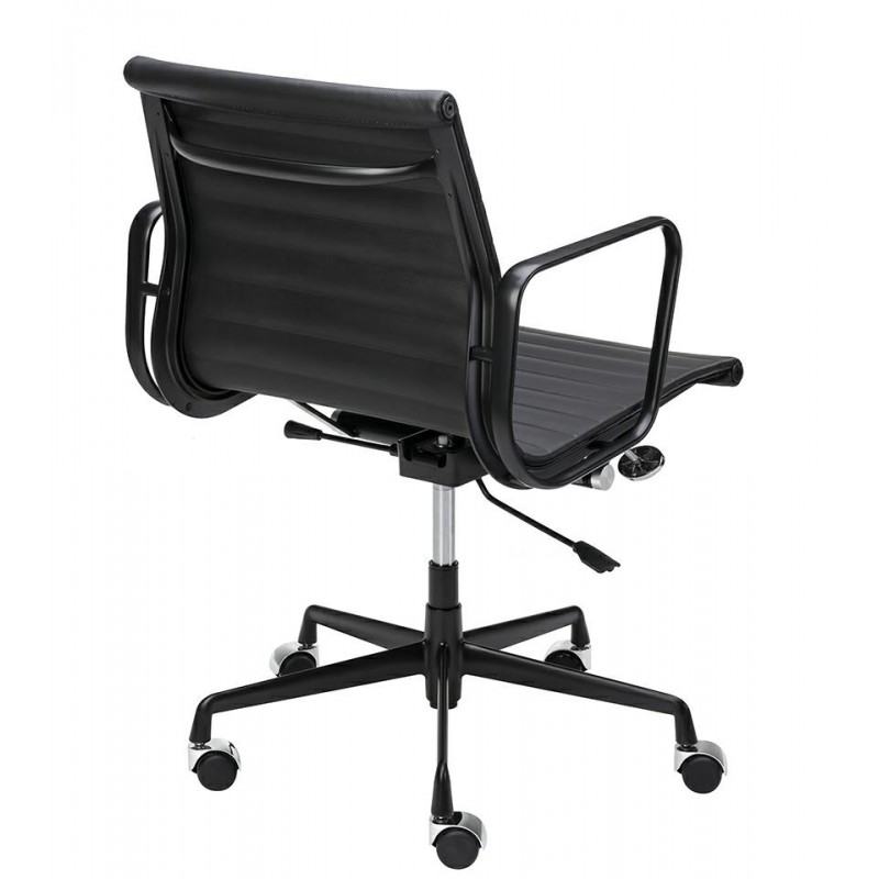 Fotel Biurowy Body Prestige Plus Czarny  - Skóra Naturalna, Aluminium