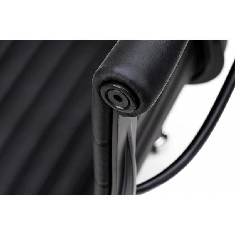 Fotel Biurowy Body Prestige Plus Czarny  - Skóra Naturalna, Aluminium