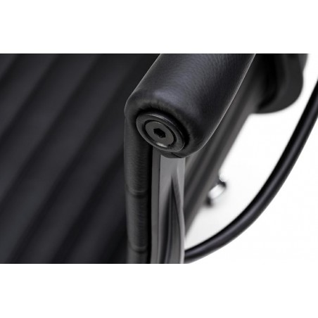 Fotel Biurowy Body Prestige Plus Czarny  - Skóra Naturalna, Aluminium