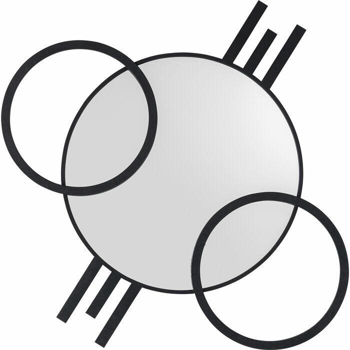 Kare Lustro Ścienne Triple Circle         124X119 Cm