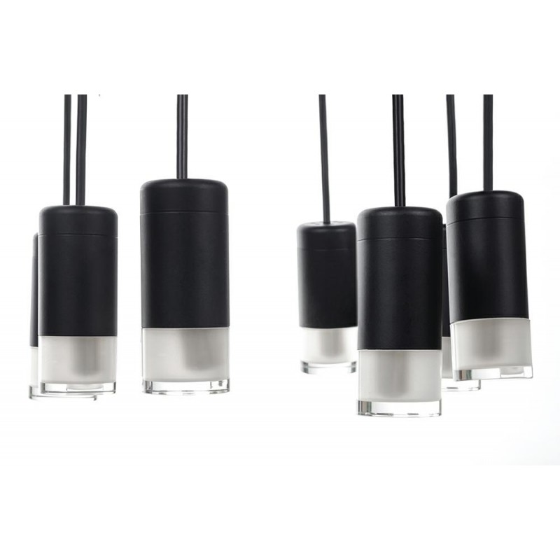 Lampa Wisząca Flusso 8 Czarna