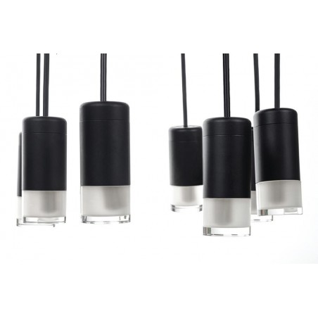 Lampa Wisząca Flusso 8 Czarna