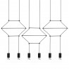 Lampa Wisząca Flusso Line 6 Czarna