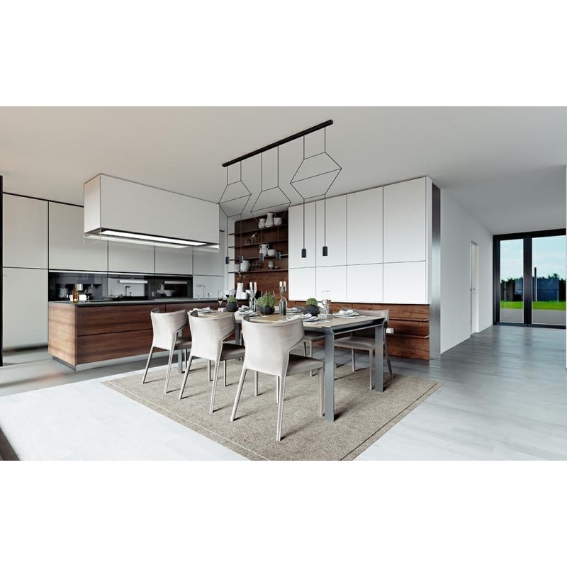 Lampa Wisząca Flusso Line 6 Czarna