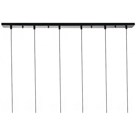 Lampa Wisząca Flusso Line 6 Czarna