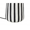 Kare Lampa Stołowa Strisce 44 Cm          Biało-Czarna