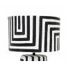 Kare Lampa Stołowa Strisce 44 Cm          Biało-Czarna