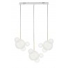 Lampa Wisząca Capri Line 3 Złota / Biała  - 180 Led, Aluminium, Szkło