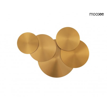 Moosee Lampa Ścienna Scudo Złota