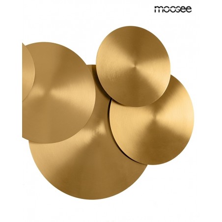 Moosee Lampa Ścienna Scudo Złota