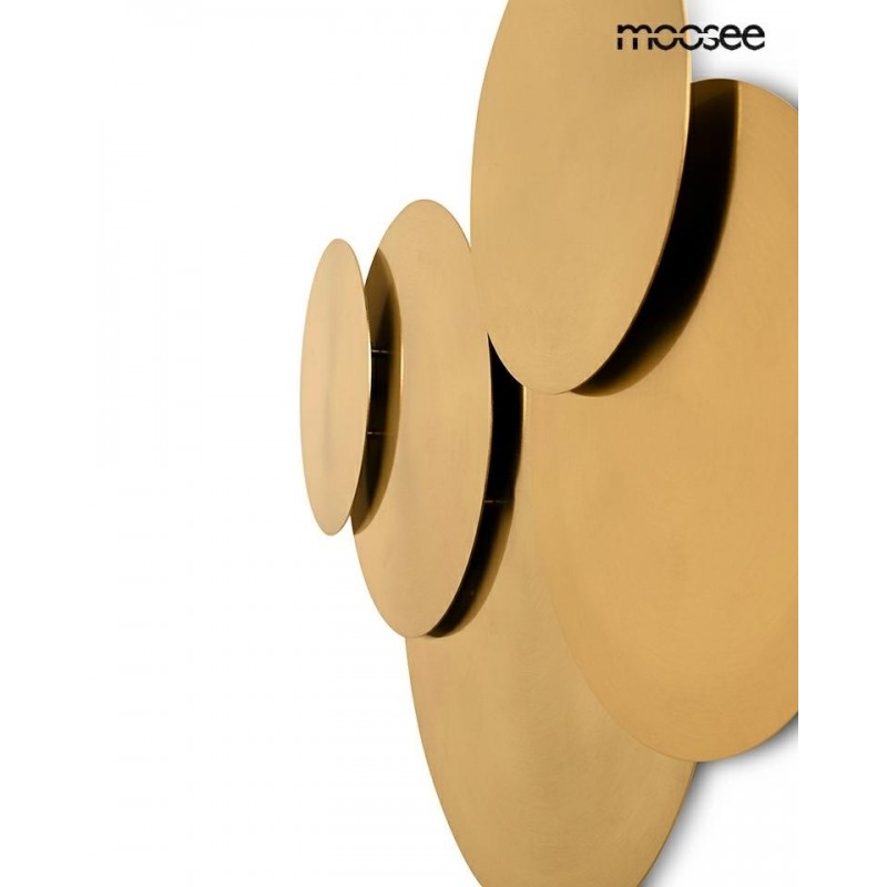 Moosee Lampa Ścienna Scudo Złota
