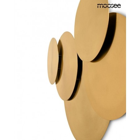 Moosee Lampa Ścienna Scudo Złota