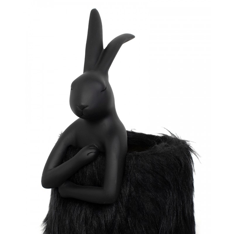Kare Lampa Stołowa Rabbit Fur 50 Cm       Czarna / Złota