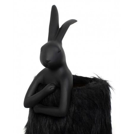 Kare Lampa Stołowa Rabbit Fur 50 Cm       Czarna / Złota