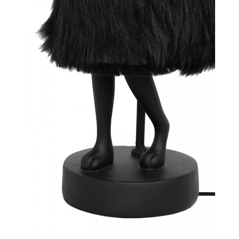 Kare Lampa Stołowa Rabbit Fur 50 Cm       Czarna / Złota