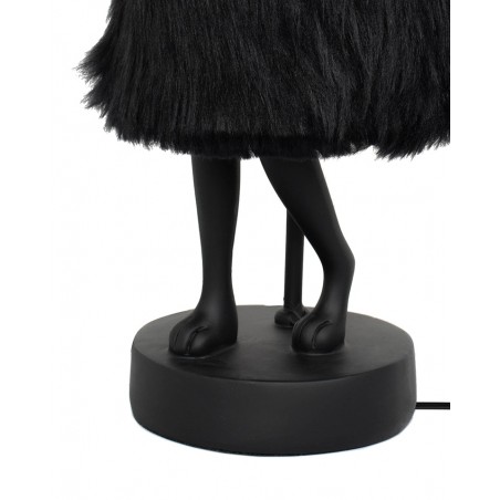 Kare Lampa Stołowa Rabbit Fur 50 Cm       Czarna / Złota