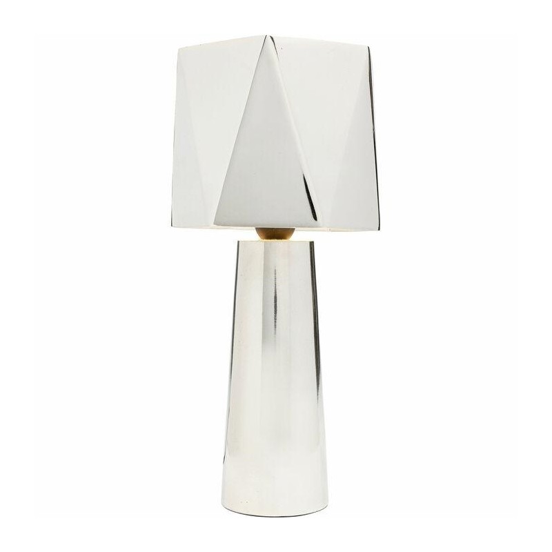 Kare Lampa Stołowa Martha 38 Srebrna