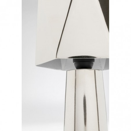 Kare Lampa Stołowa Martha 38 Srebrna