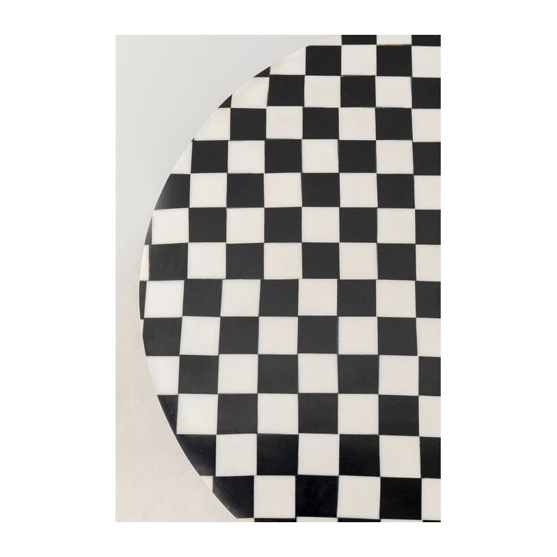 Kare Stolik Domero Chess 25 Biało-Czarny