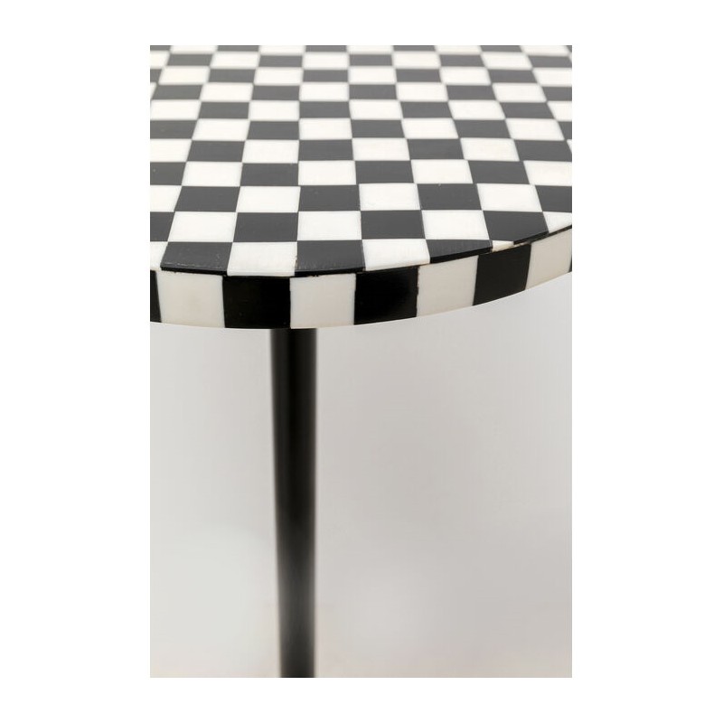 Kare Stolik Domero Chess 25 Biało-Czarny