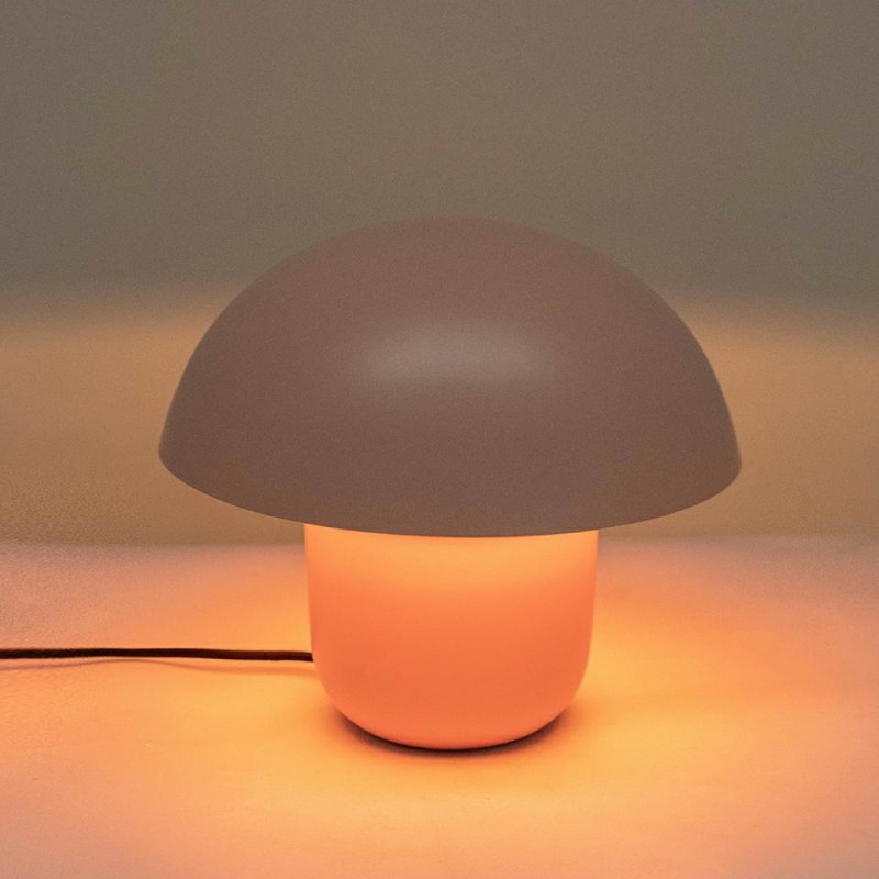 Kare Lampa Stołowa Mushroom 27 Cm         Brzoskwiniowa