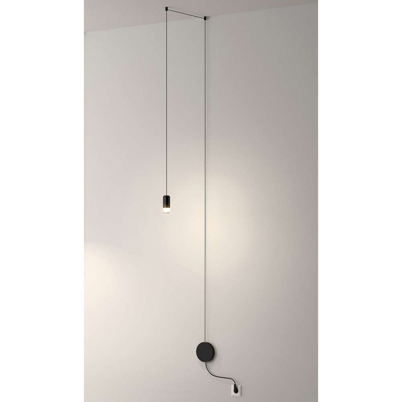 Lampa Ścienna Flusso Wall Czarna