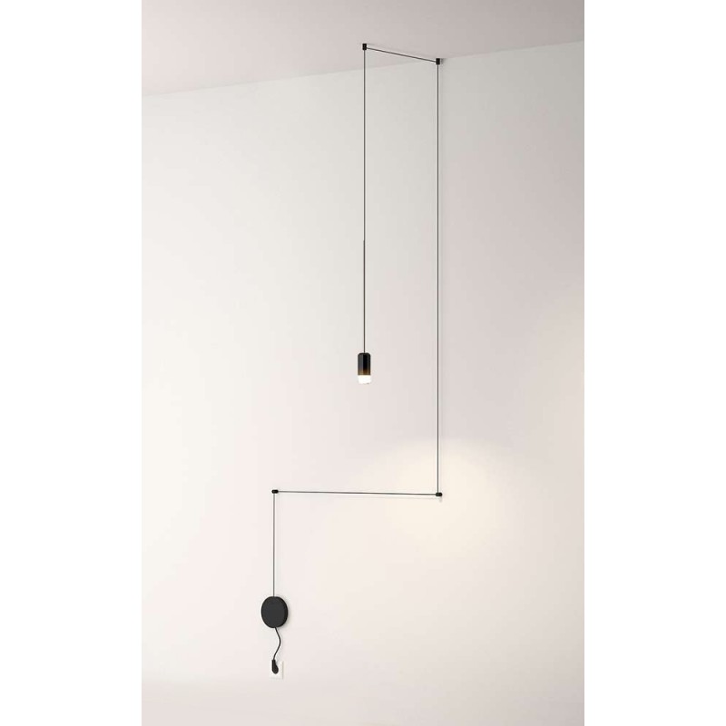 Lampa Ścienna Flusso Wall Czarna