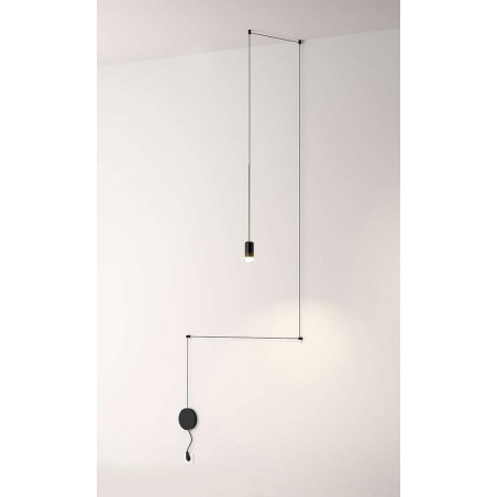 Lampa Ścienna Flusso Wall Czarna
