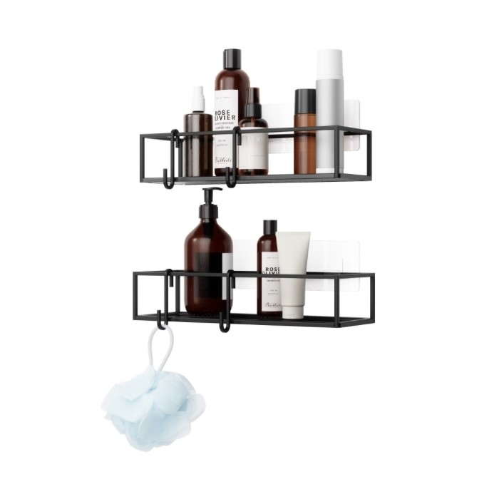 Umbra Zestaw 2 Półek Prysznicowych        Cubiko Czarny