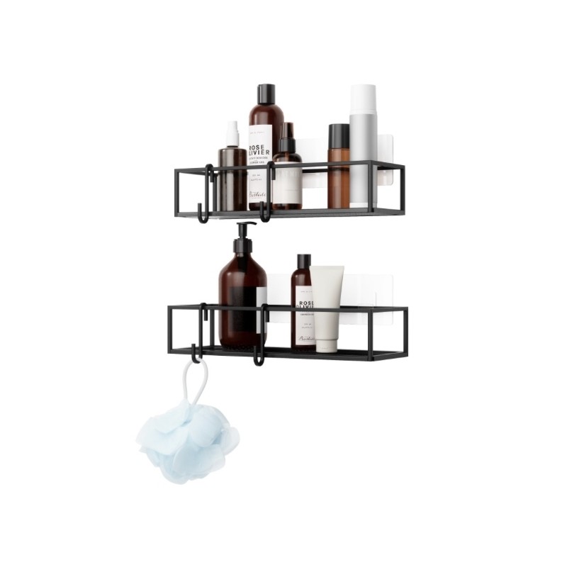 Umbra Zestaw 2 Półek Prysznicowych        Cubiko Czarny