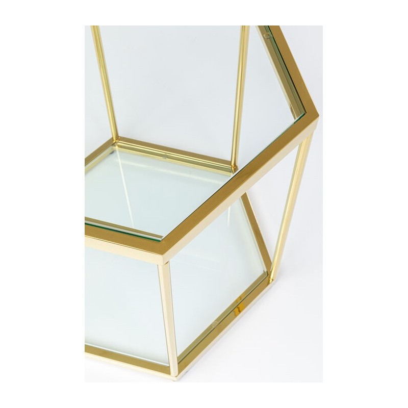 Kare Stolik Kawowy Comb Gold 45 Złoty