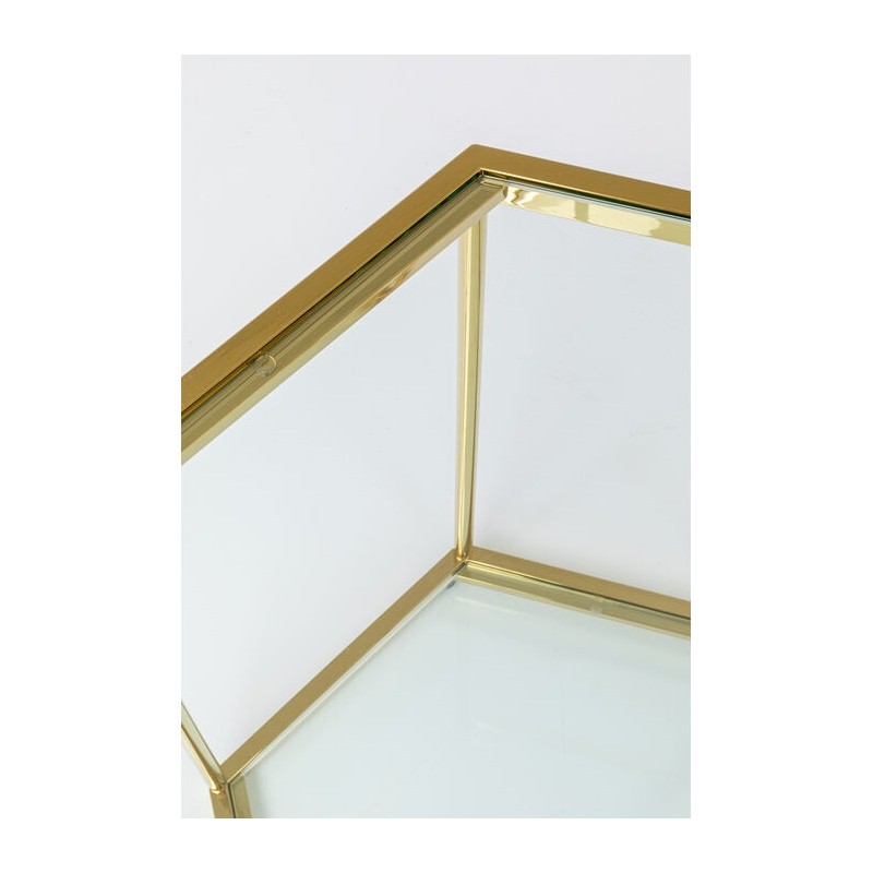 Kare Stolik Kawowy Comb Gold 45 Złoty