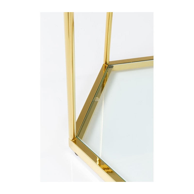 Kare Stolik Kawowy Comb Gold 45 Złoty