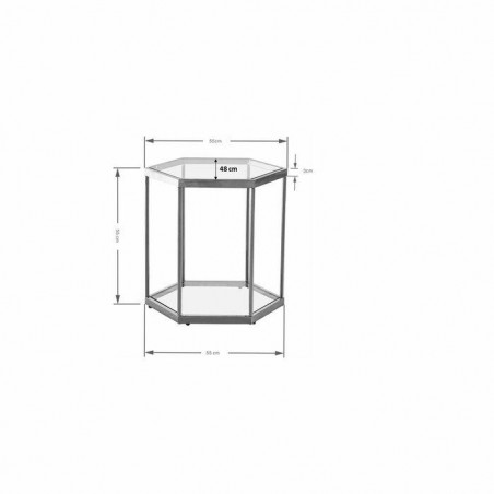 Kare Stolik Kawowy Comb Gold 45 Złoty